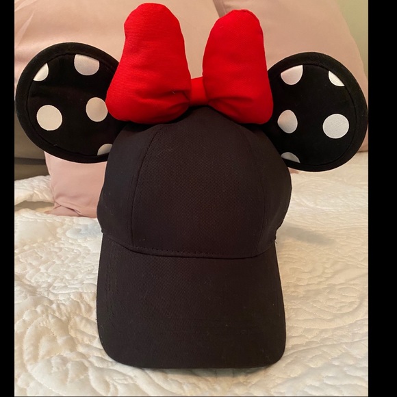 Minnie mouse polka dot ears baseball cap for adults Clearance